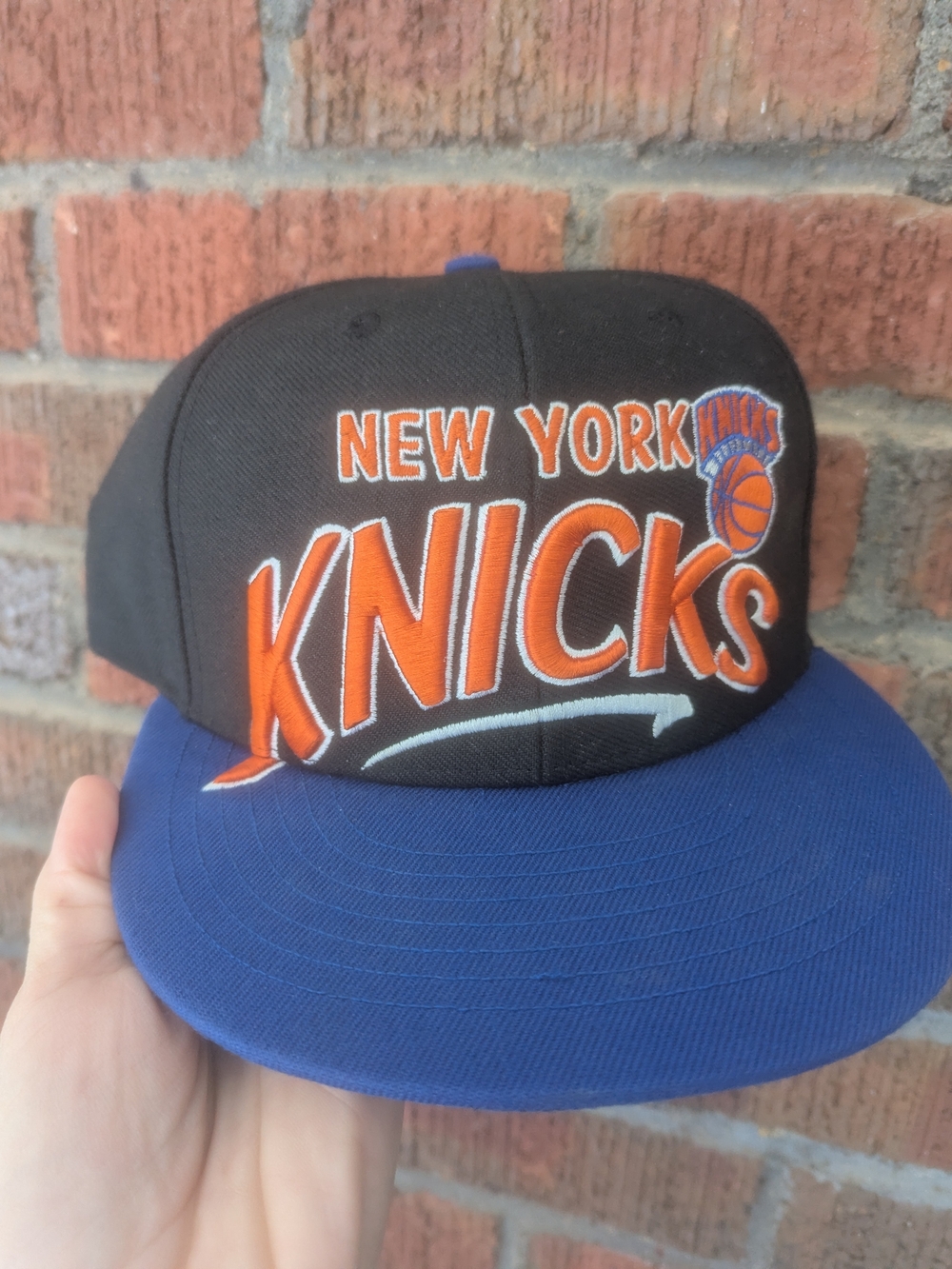 Knicks Black & Blue Snapback Hat - Official Team Design